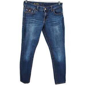 KUT from the Kloth So Low Kate Low-Rise Skinny Blue Jeans Women's Size 10